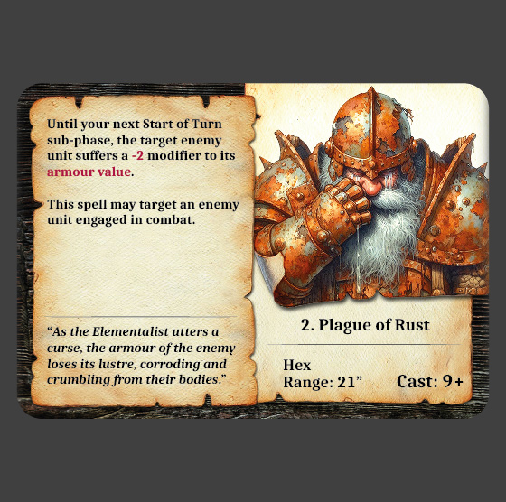 Elementalism 2. plague of rust