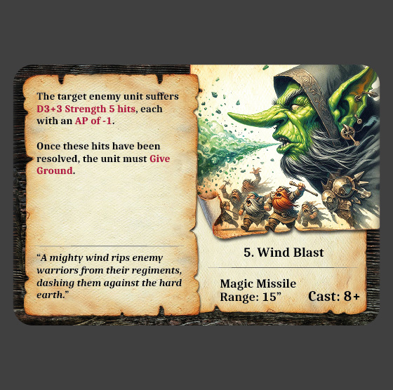 Elementalism 5. wind blast