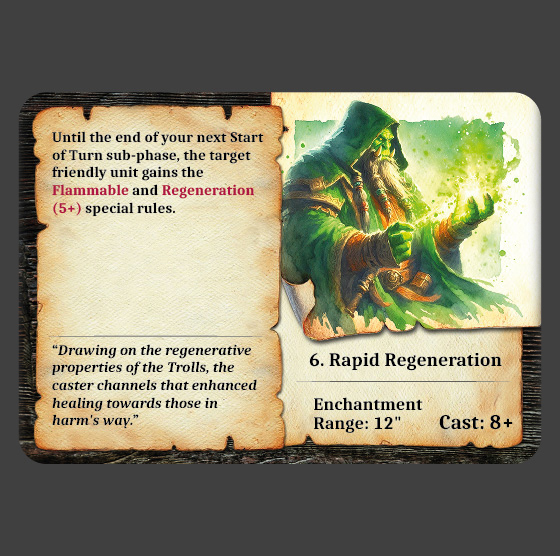 Troll 6. rapid regeneration