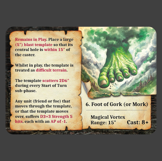 Waaagh! 6. foot of gork (or mork)